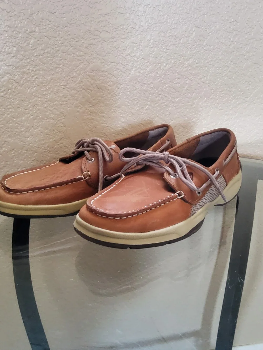 NWOT Sperry Top-Sider Intrepid Leather 2-Eye Boat Shoes - Men's 8